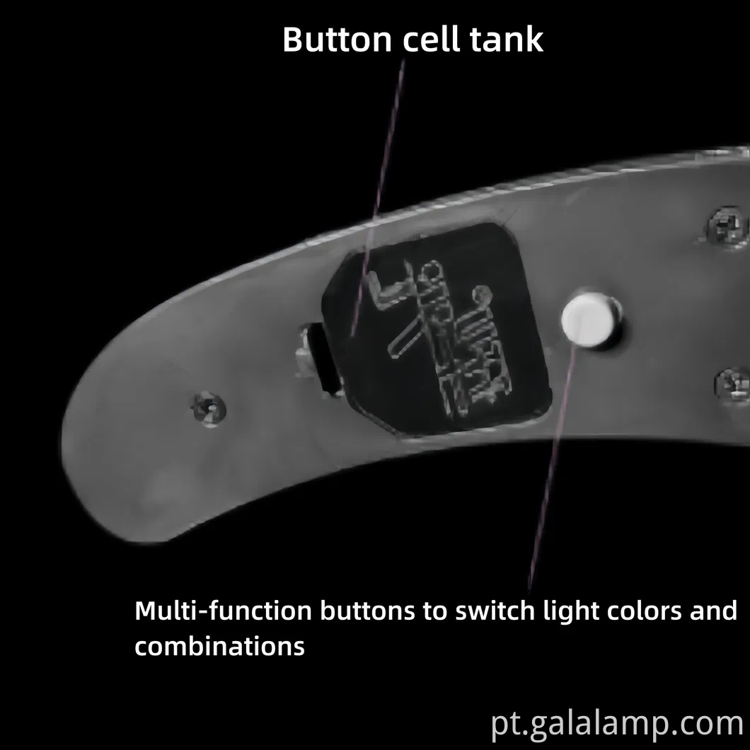 Óculos de barra de som iluminados coloridos com estilo ficção científica